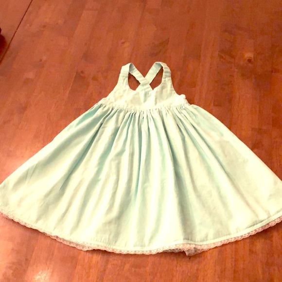 Teal girls boutique dress - Picture 1 of 2